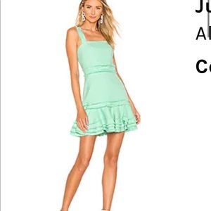 Judith Dress in Green Linen ALEXIS